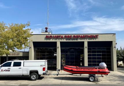 Fire department boat