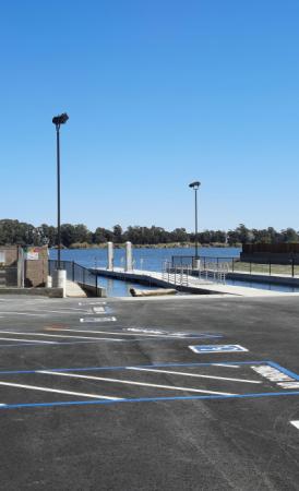 The new Boat Launch was completed in April of 2021 with two boat lanes and a new parking lot.