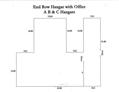 End Large Hangar Dimensions