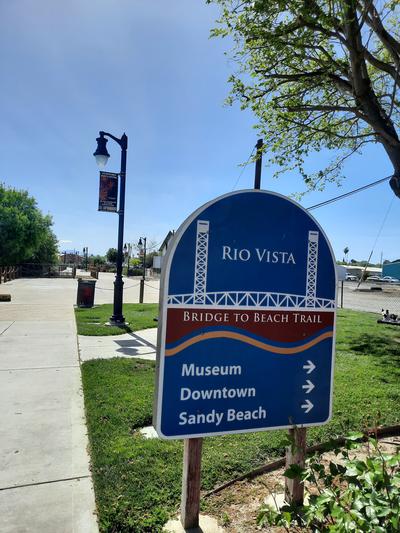 Bridge to Beach Sign