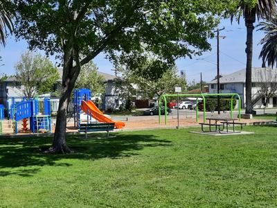 Grass area showing Playground